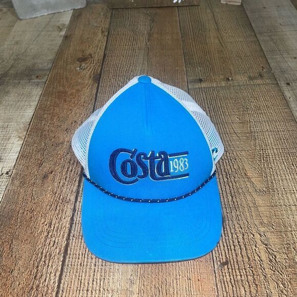 Costa Twill Trucker Traditions Hat Costa Blue/White One Size snap back - Picture 5 of 10
